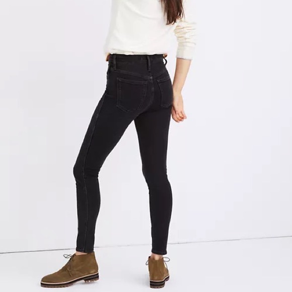 MADEWELL 10" High-Rise Skinny Jeans Starkey Wash - Picture 2 of 3